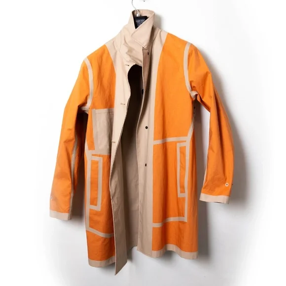 Jack Spade Men's Waterproof Trench - Size Large - Picture 5 of 8